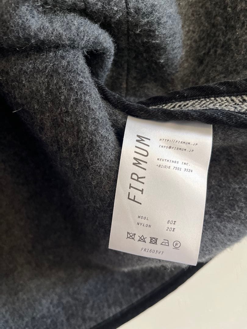 FIRMUM オージーラムウールツィードベスト ウールベスト