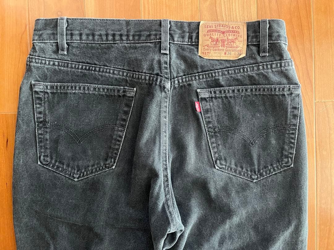 LEVI’S 517 デニム ブラック W36 L30 USA製