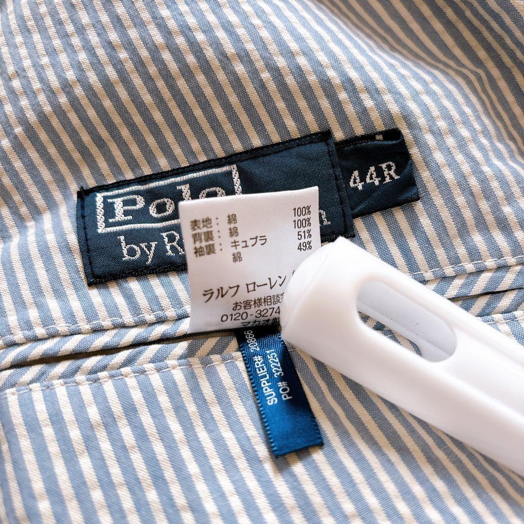 POLO RALPH LAUREN シアサッカー テーラードジャケット ブルー