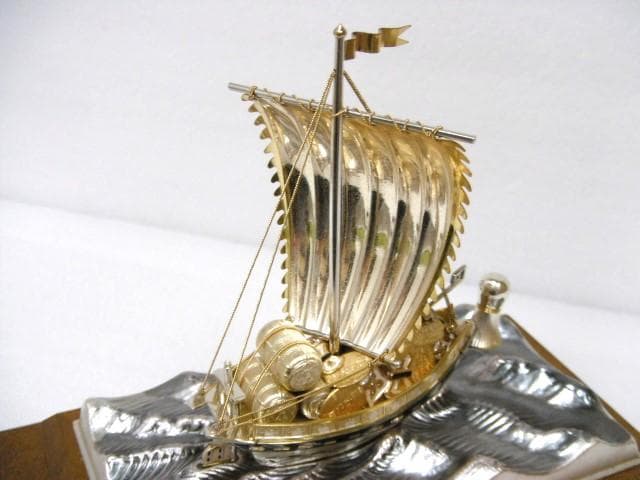 TAKEHIKO 武比古作 シルバー985 純銀 置物 宝船