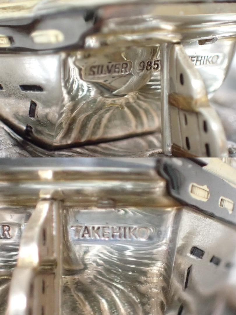 TAKEHIKO 武比古作 シルバー985 純銀 置物 宝船