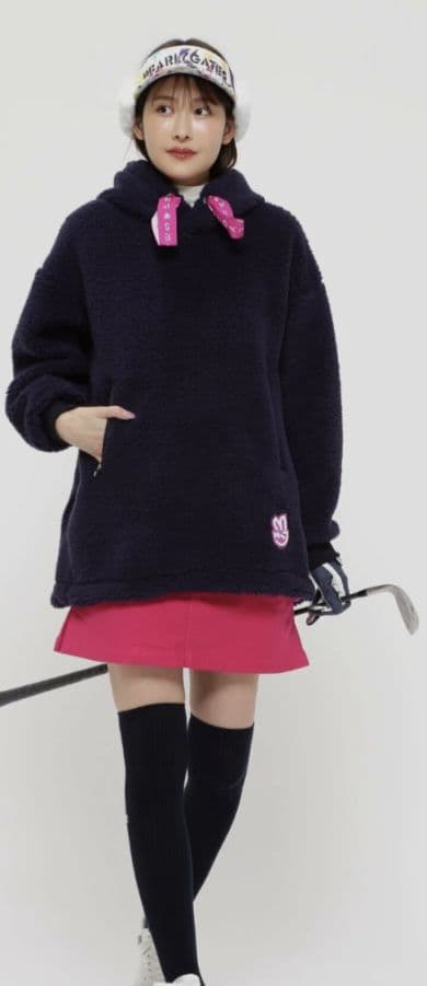 ★美品★PEARLY GATES　裾ドロストシープボアパーカー　サイズ　0