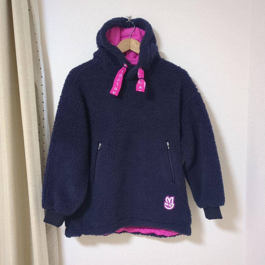 ★美品★PEARLY GATES　裾ドロストシープボアパーカー　サイズ　0