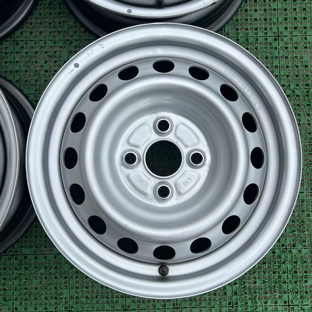 トヨタ純正 プロボックス 14インチスチールホイール シルバー色4本