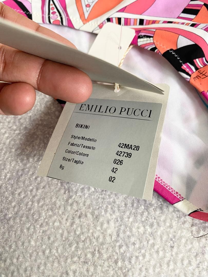 EMILIO PUCCI ビキニ 42 ピンク系・マルチカラー