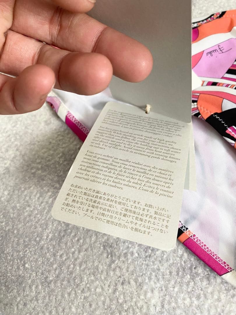 EMILIO PUCCI ビキニ 42 ピンク系・マルチカラー