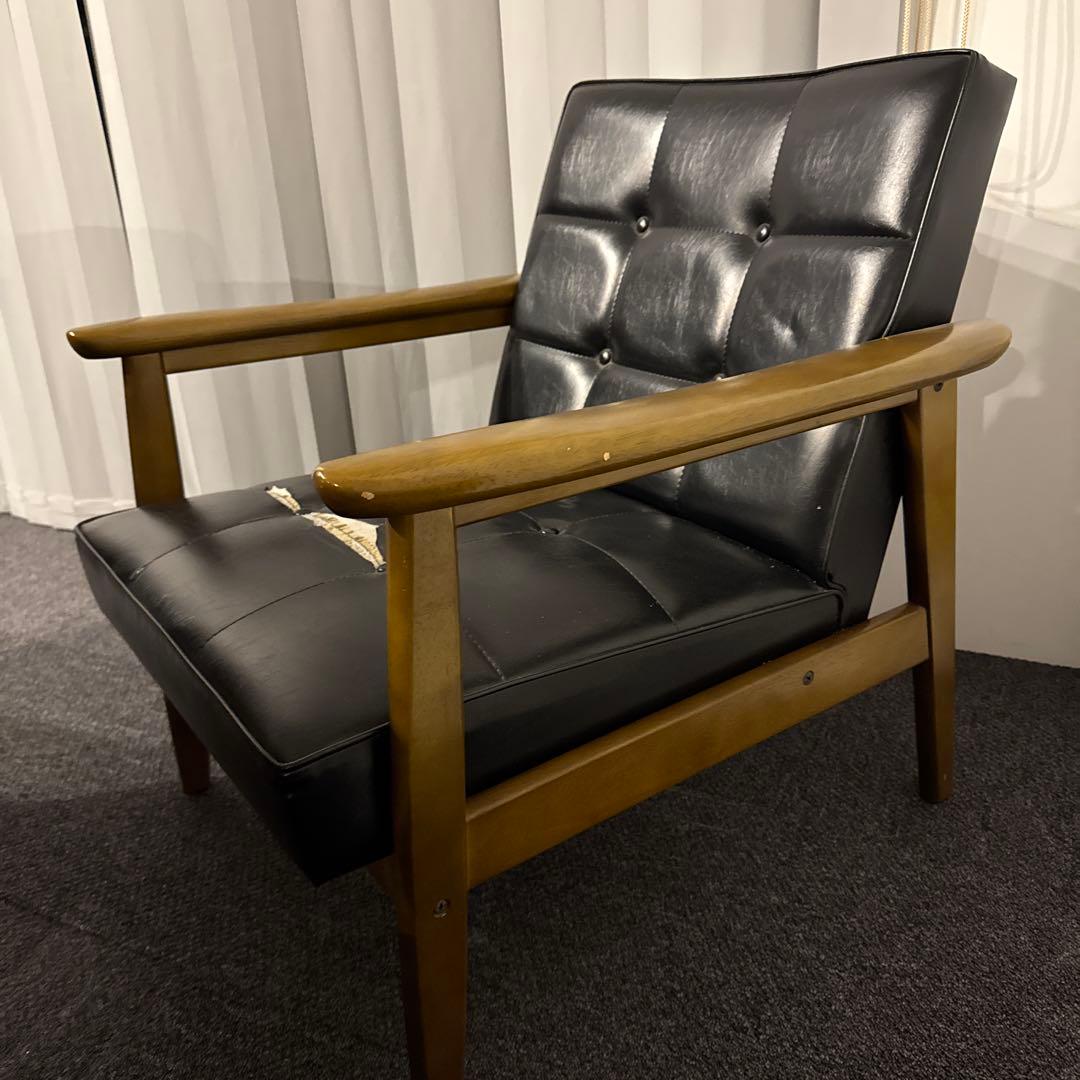 【ジャンク】カリモク60 Karimoku Kチェア 1シーター