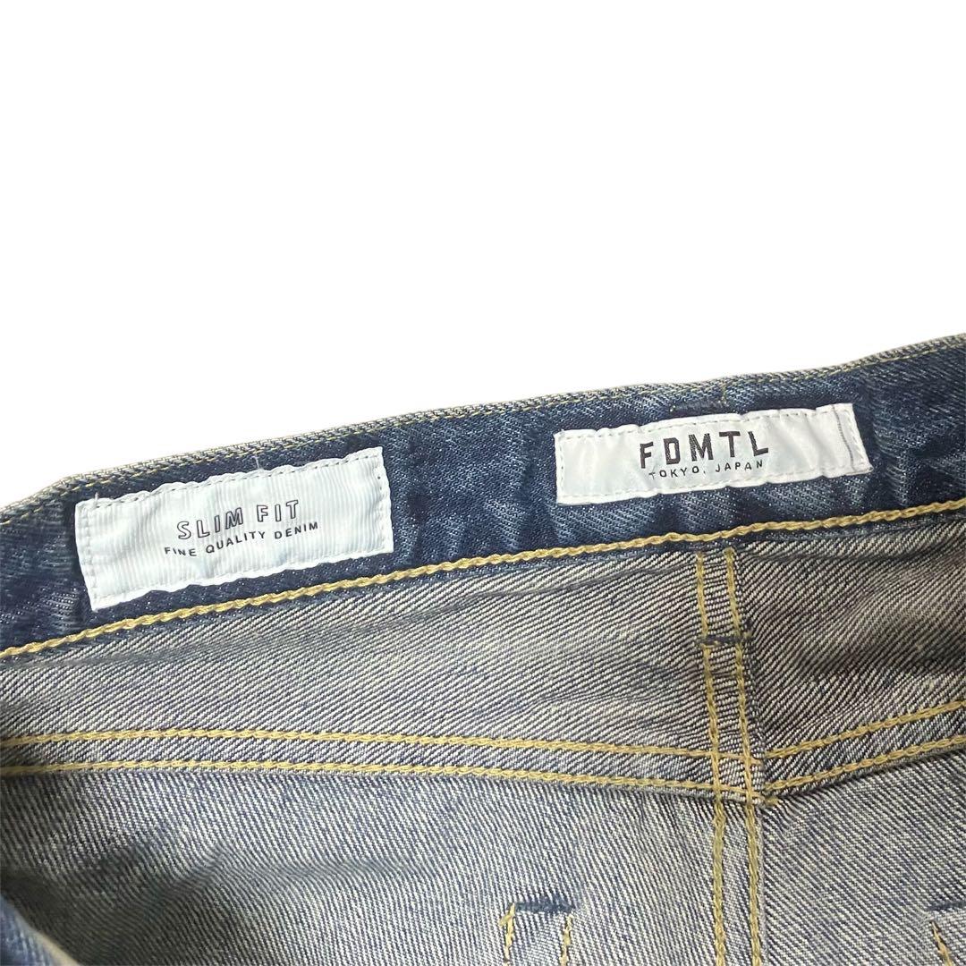 FDMTL ファンダメンタル 刺し子 加工デニム パンツ Fundamental