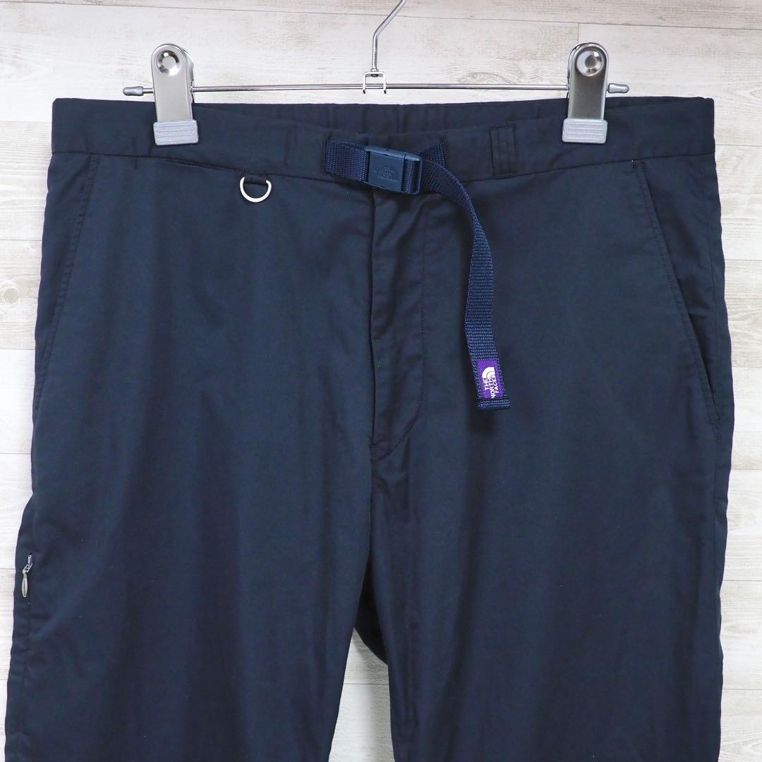 パープルレーベル｜Coolmax ストレッチツイルテーパードパンツ（Nv・32）