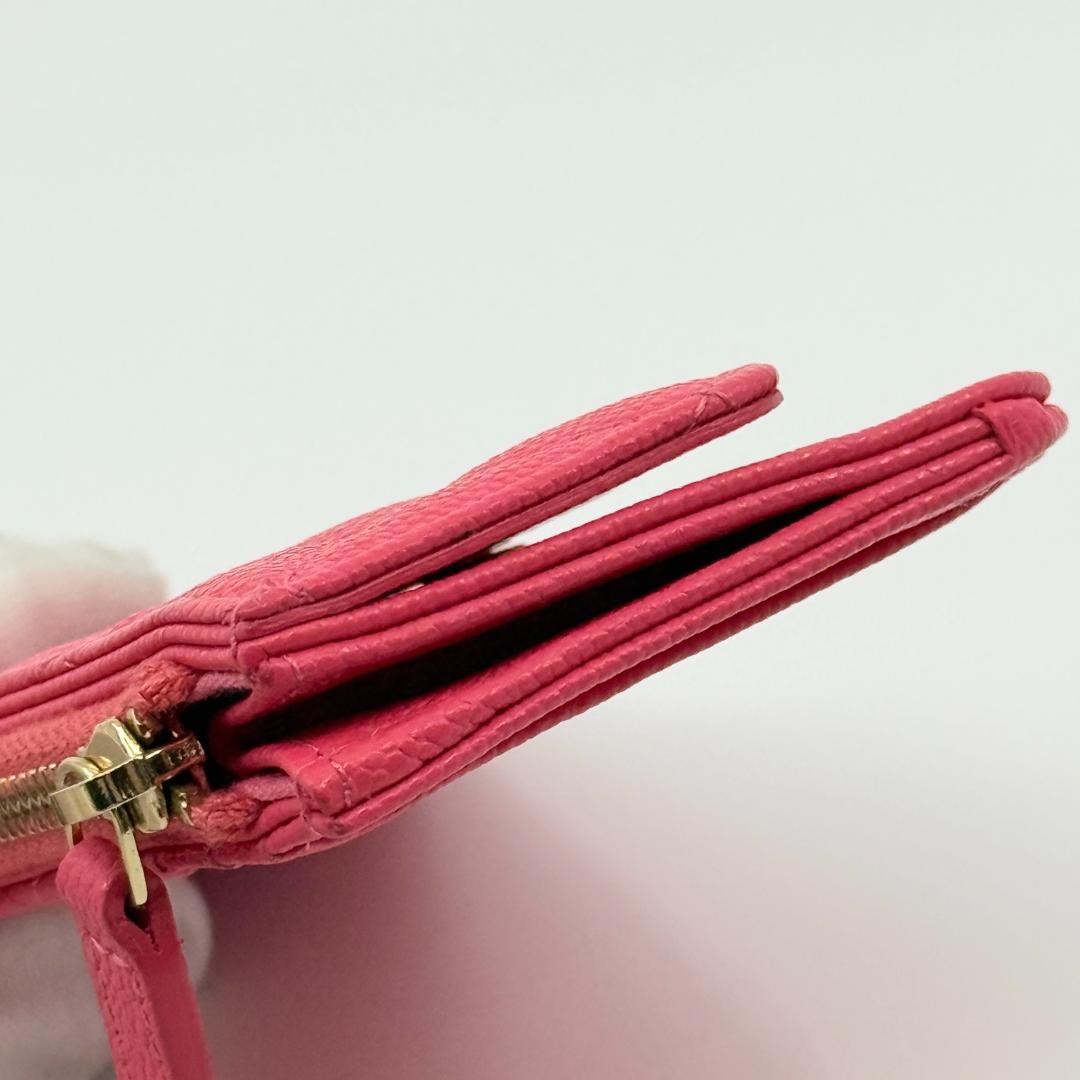 美品　CHANEL シャネル　マトラッセ　フラグメントケース　キャビアスキン