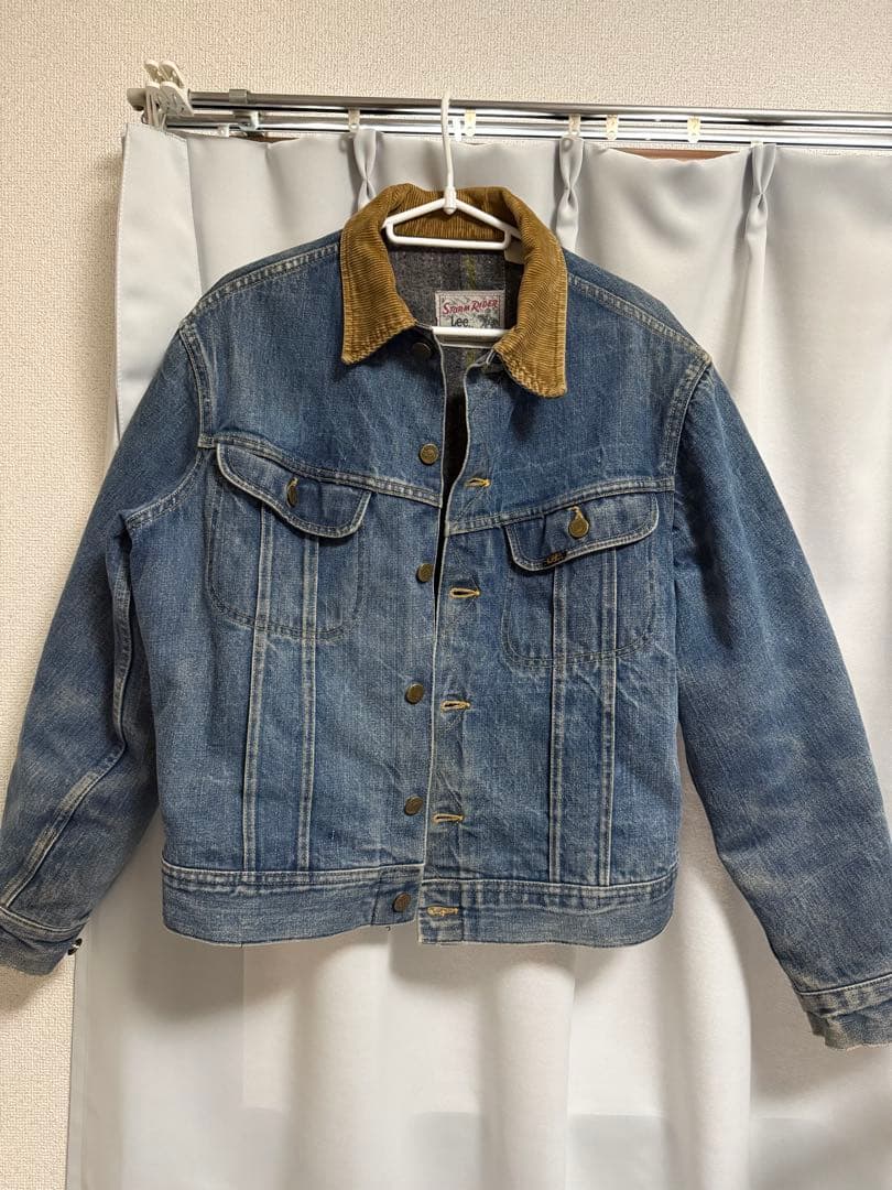 ビンテージ　Lee storm rider デニム ジャケット コーデュロイ襟