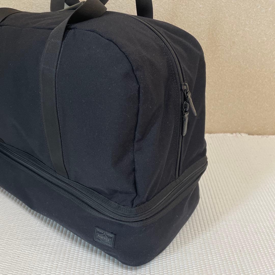 PORTER ブラック ゴルフ用　２層構造　ボストンバッグ