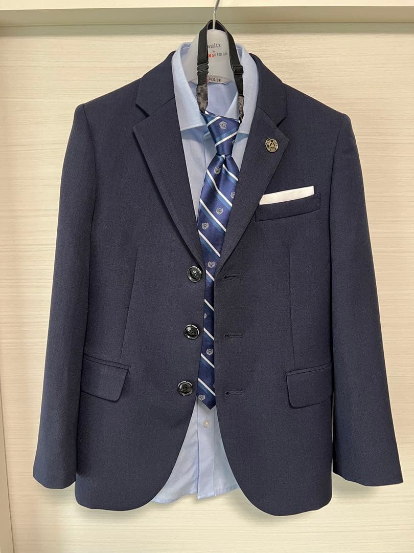 美品 waltz by BEAMS DESIGN ネイビー スーツ 140