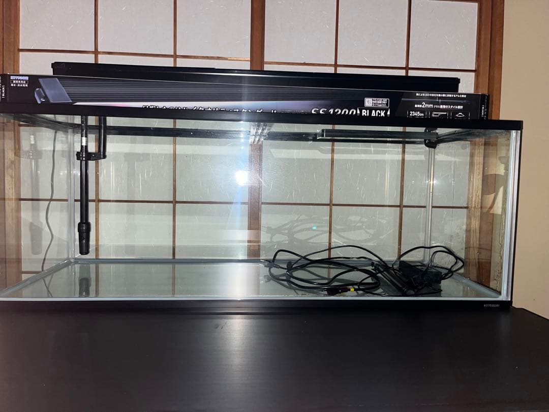 コトブキ水槽・120cm ・上部濾過・LED照明・サーモスタット・ヒーターセット