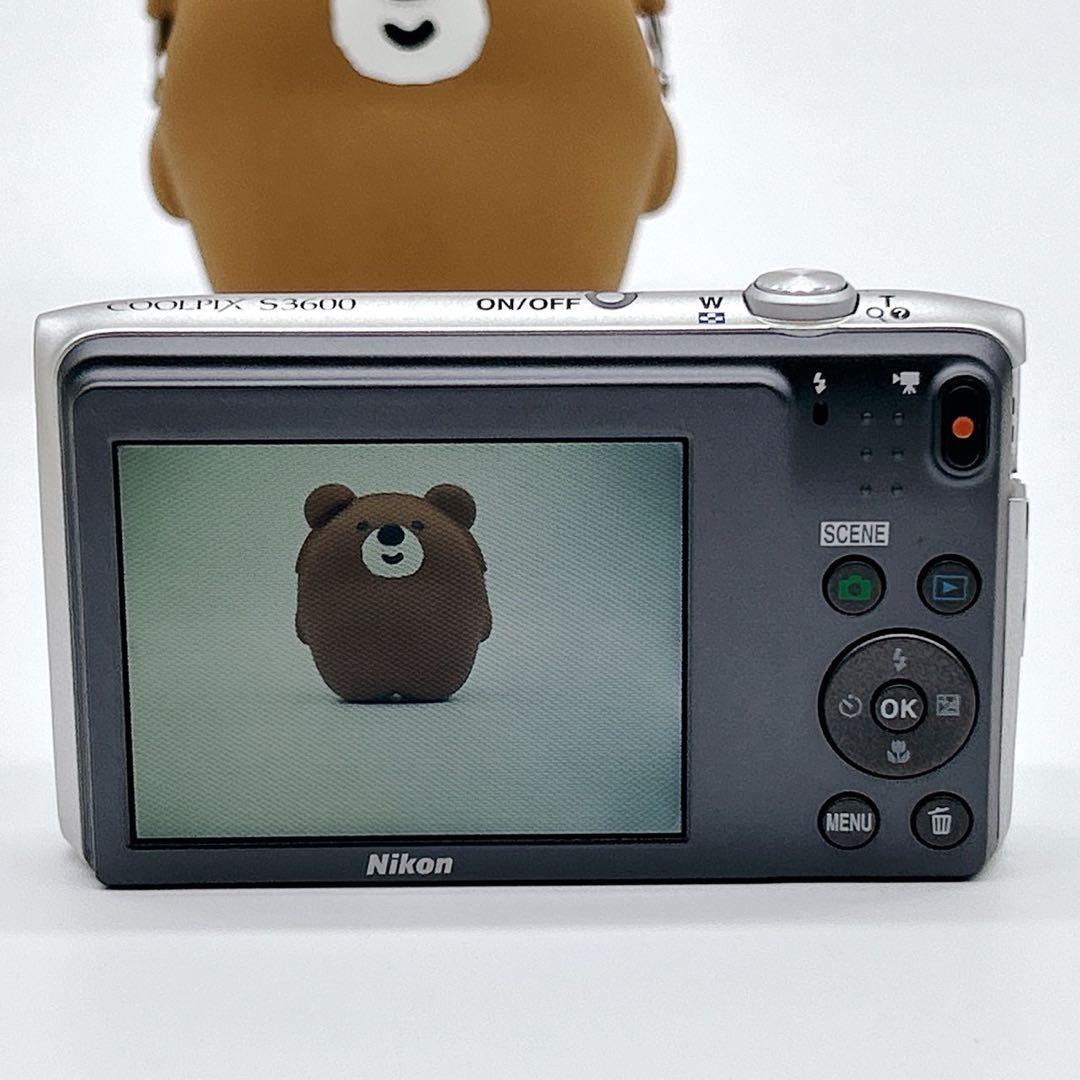 Nikon ニコン COOLPIX S3600 シルバー コンデジ
