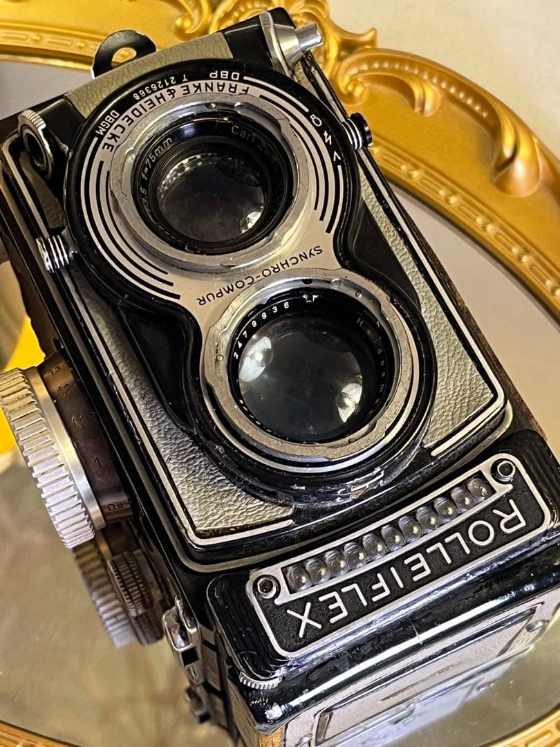 【希少グレー革】Rolleiflex T型 Tessar 75mm f3.5