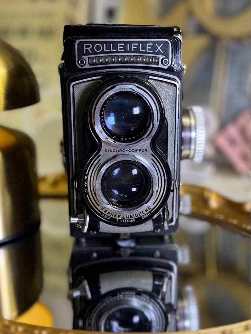 【希少グレー革】Rolleiflex T型 Tessar 75mm f3.5