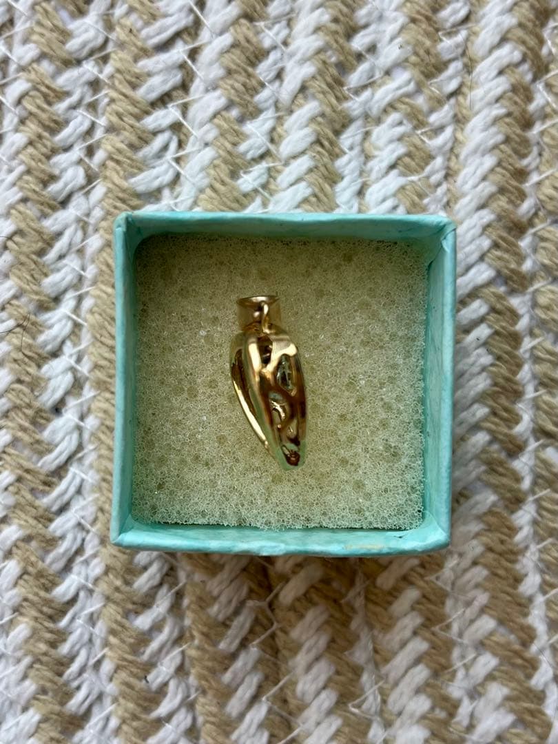 k10 ハート型ペンダントトップ イエローゴールド