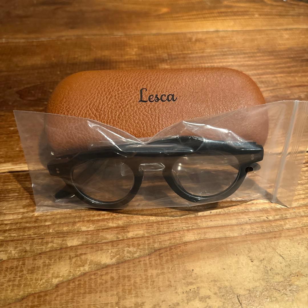 クラウンパント　黒ぶち眼鏡　レスカ　ギュパール　フレンチビンテージ