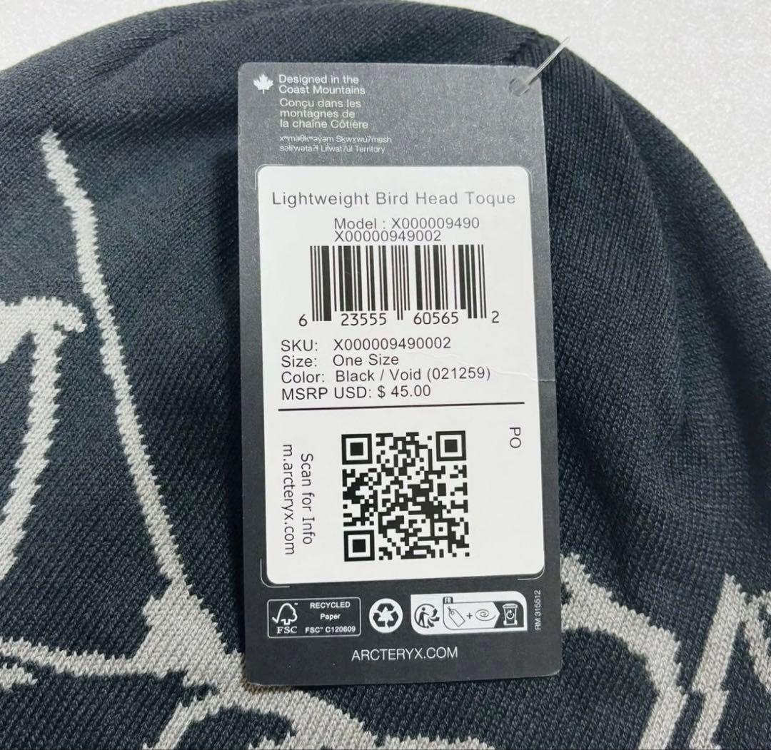 【US直輸入】ARC'TERYX ライトウエィト　バード ヘッド トーク