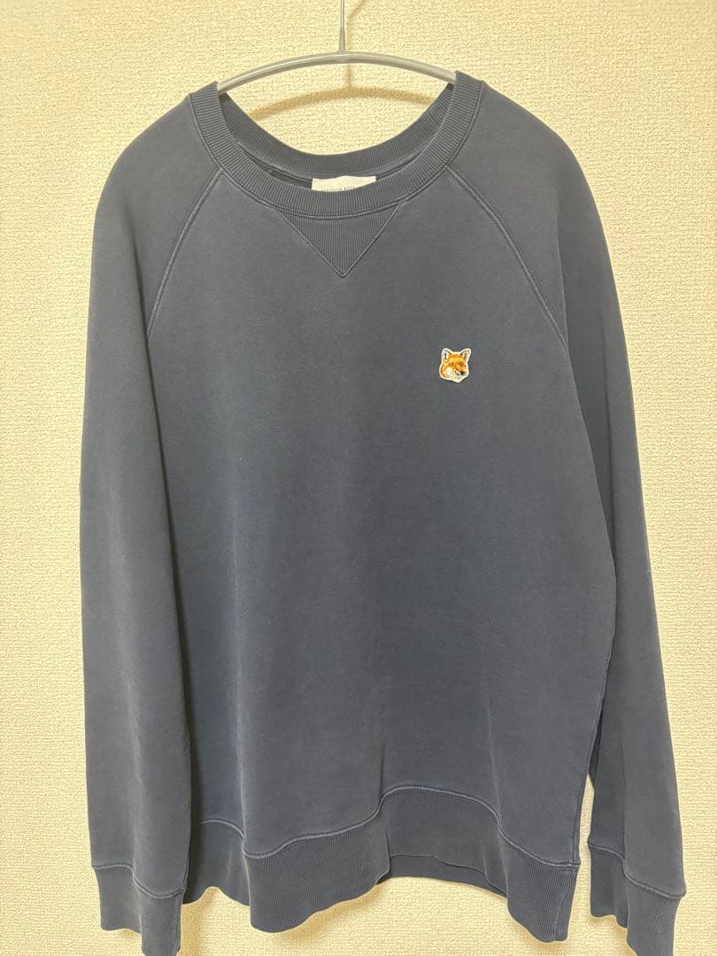 MAISON KITSUNÉ ネイビー トレーナー M