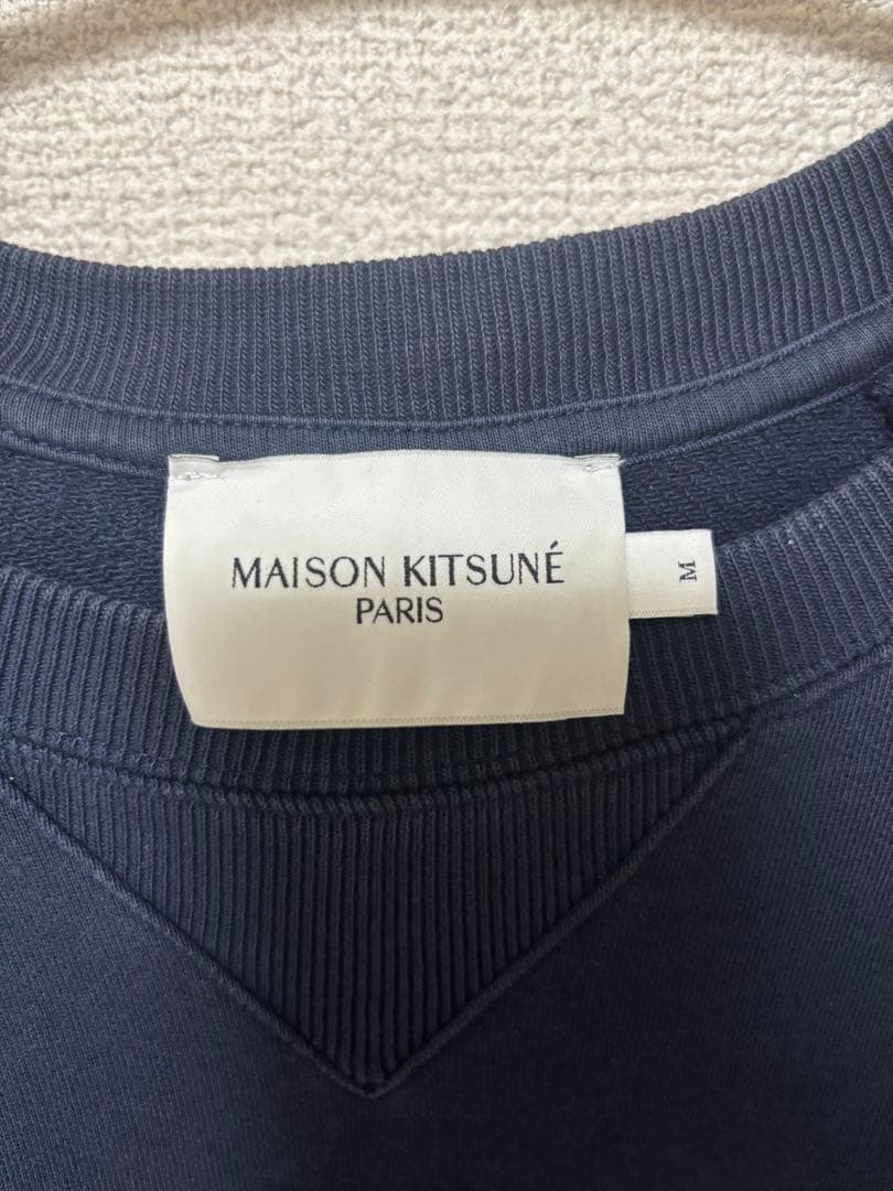 MAISON KITSUNÉ ネイビー トレーナー M
