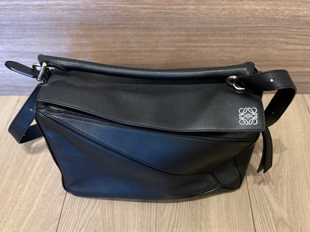 【美品】LOEWE ロエベ パズルバッグ ラージサイズ　ブラック