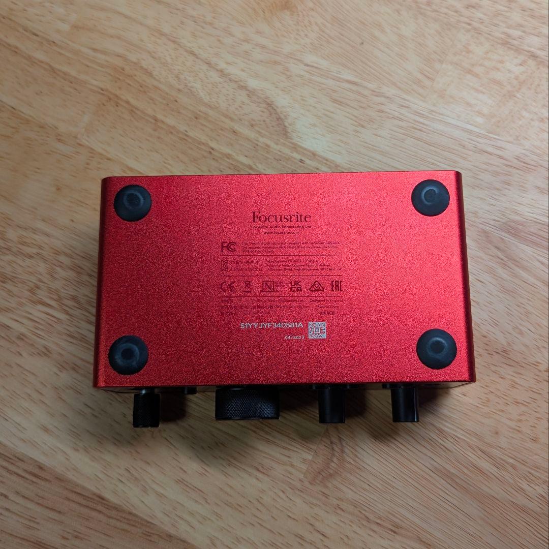 FOCUSRITE Scarlett solo 第四世代