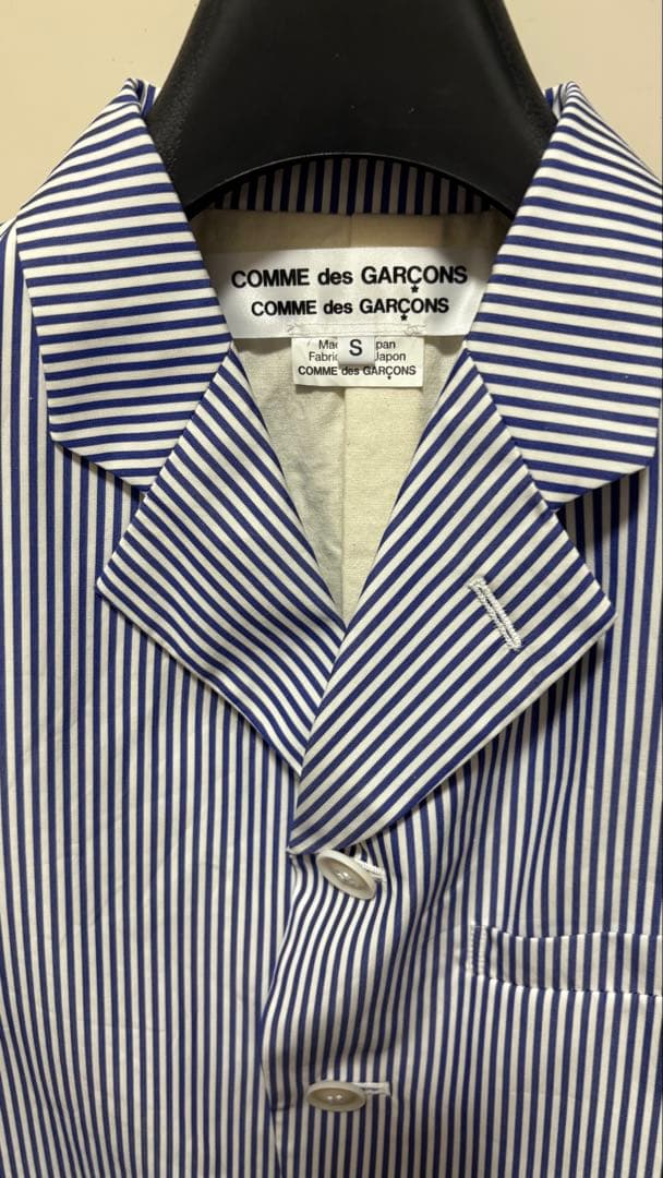Comme des Garçonsコムコム夏物 ストライプテーラードジャケットS