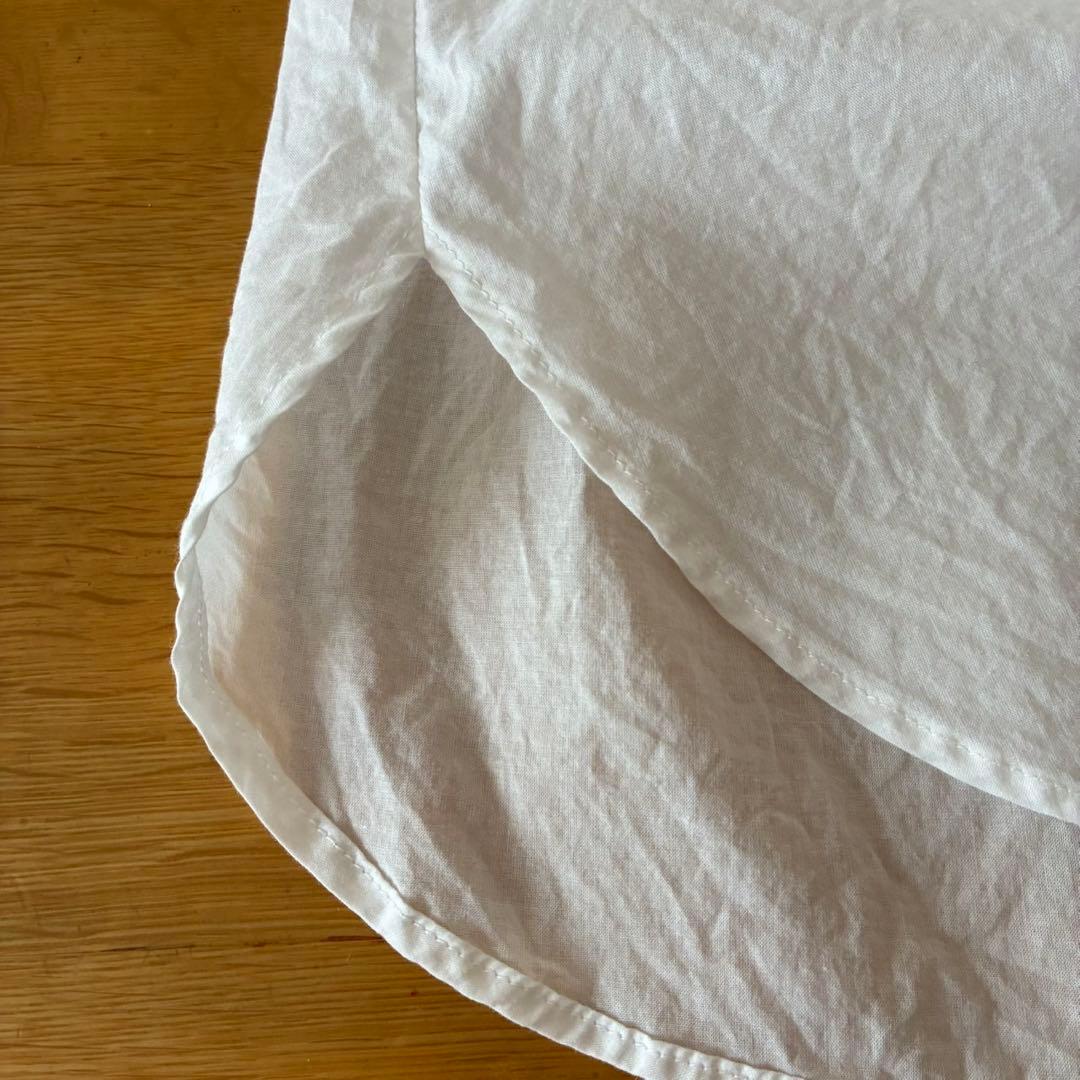 パラスパレス　白コットン100%シャツワンピース