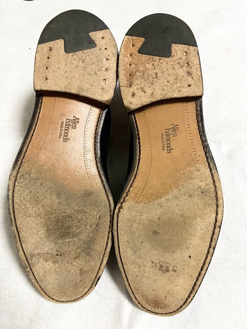 極美品】AllnEdmonsHorween社製シェルコードバン ストレートチップ