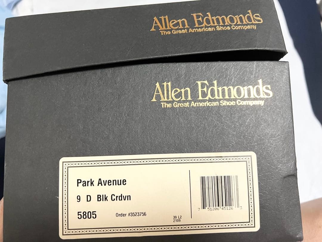 極美品】AllnEdmonsHorween社製シェルコードバン ストレートチップ