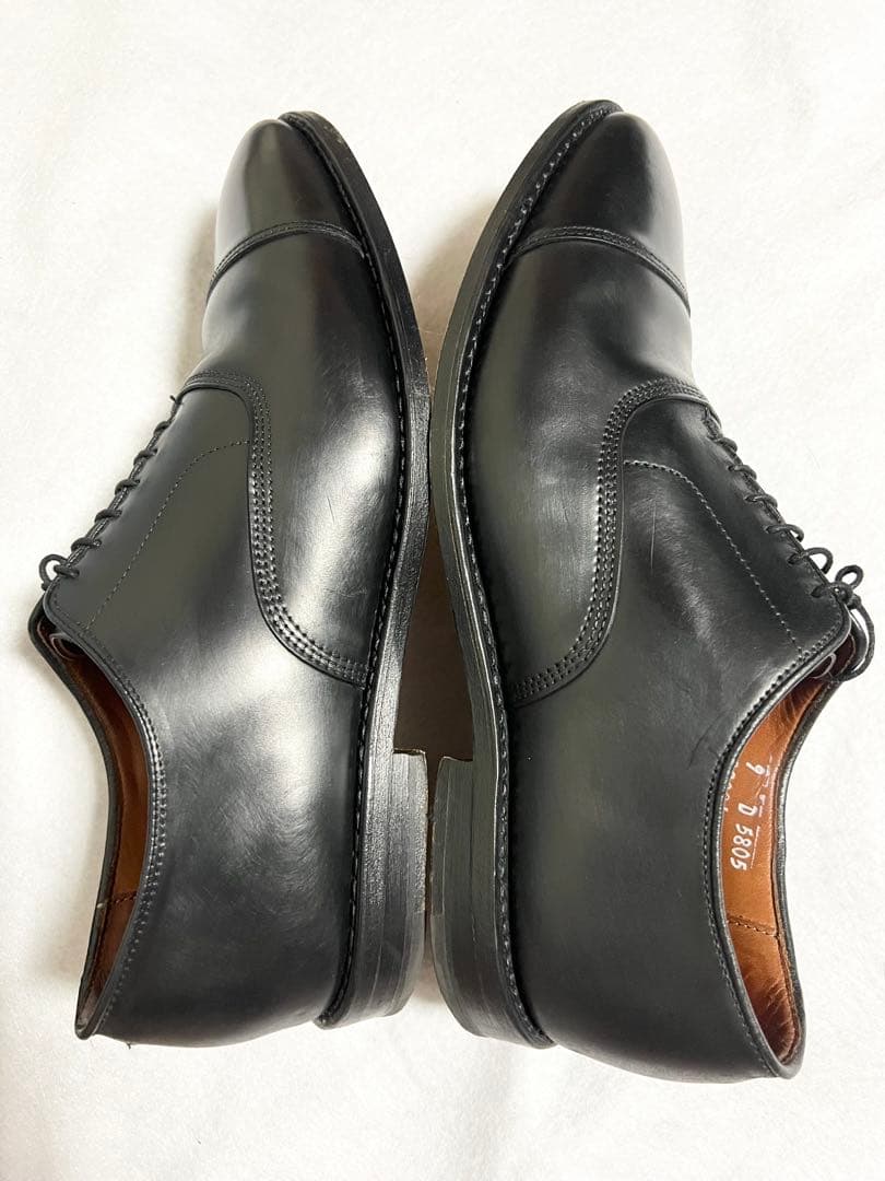 極美品】AllnEdmonsHorween社製シェルコードバン ストレートチップ