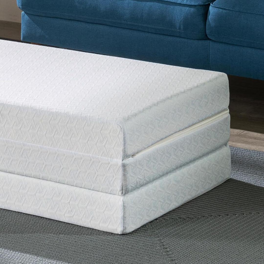 ZINUS 三つ折り 低反発 マットレス シングル 厚さ8cm Tri-Fold