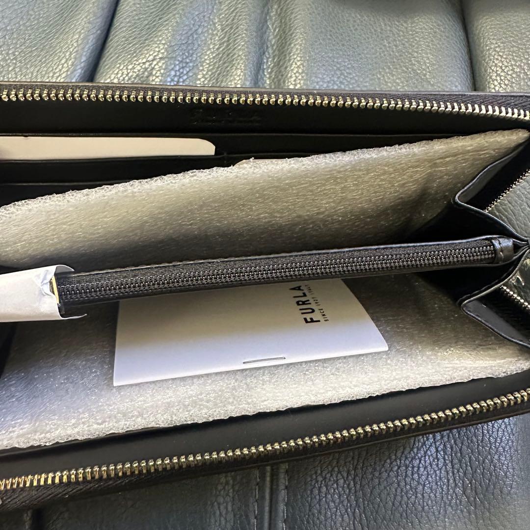 新品未使用フルラ FURLA 長財布 バビロン 黒 ブラック ラウンドファスナー