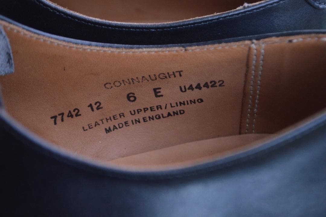 着用数回　CROCKETT＆JONES　CONNAUGHT　6E　ブラック　②