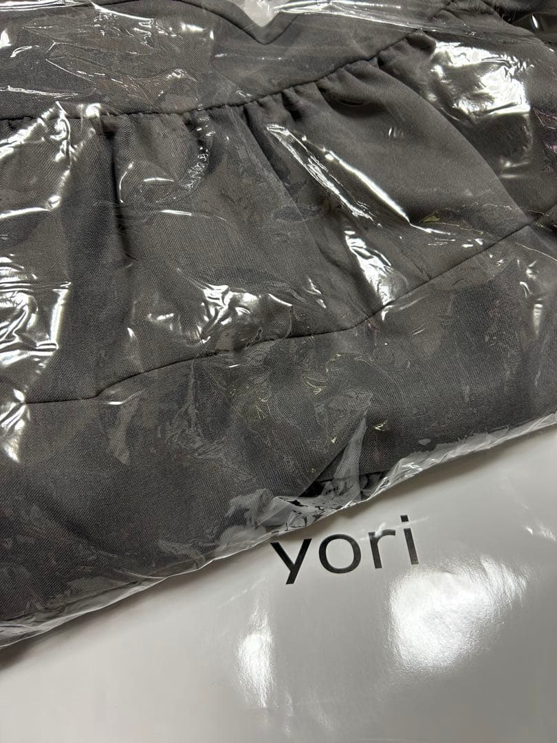yoriヨリ⭐︎ランダムティアードショートドレス　グレー新品