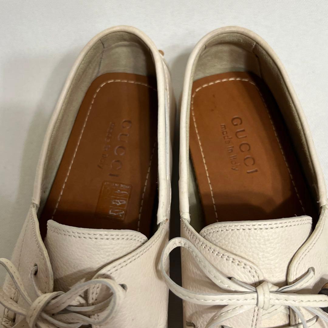 GUCCI ドライビングシューズ ローファー バンブータッセル 25.5cm