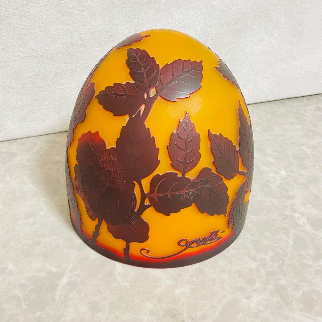 希少 ガレ風 スタンドライト スタンドライプ バラ 薔薇柄 アンティーク レトロ