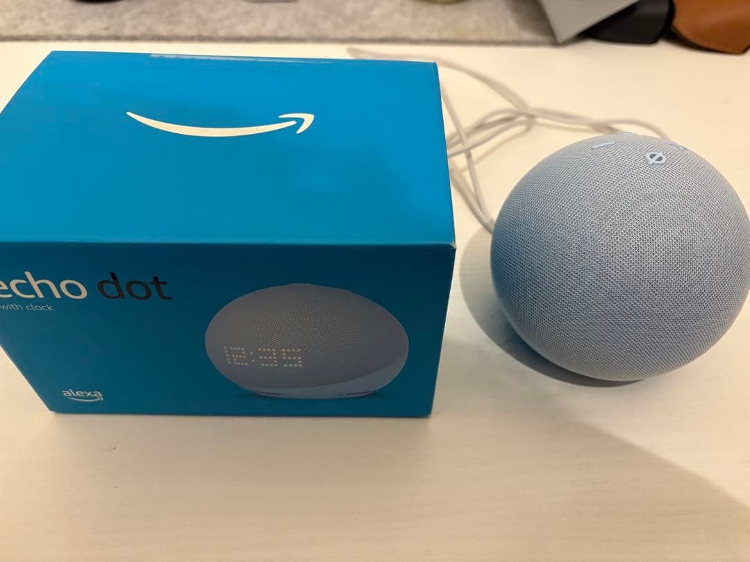 Echo Dot with Clock 第5世代 クラウドブルー