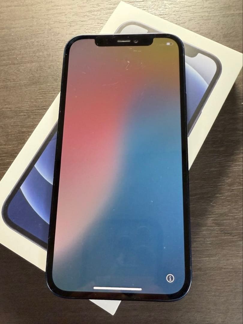 iPhone12ブラック128GB 箱付き 初期化済み SIMロック解除済み