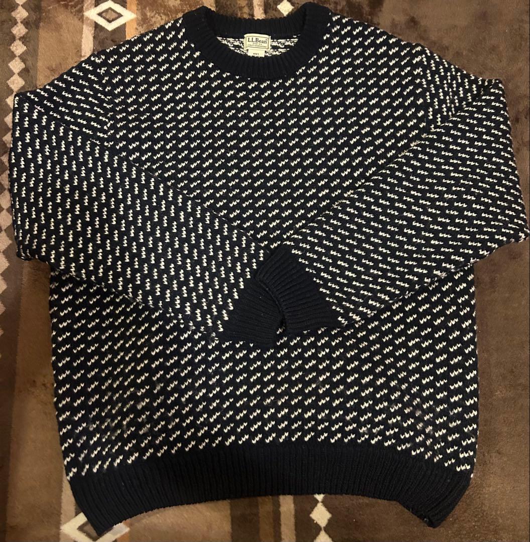 90s L.L.Bean バーズアイニット ノルウェー製