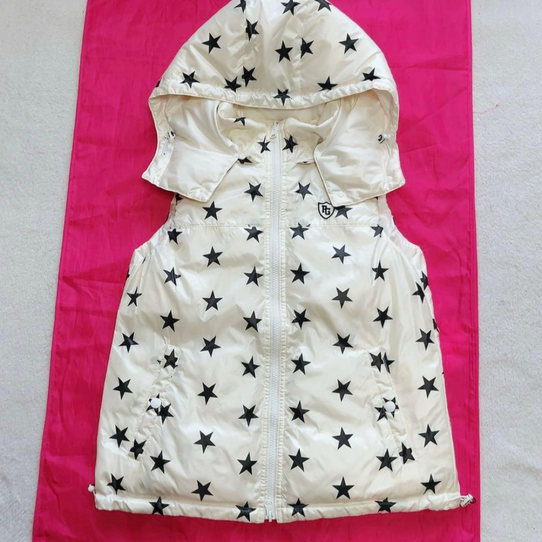 パーリーゲイツ　セットアップ　ダウン　ベスト　スカート　スター　リバーシブル