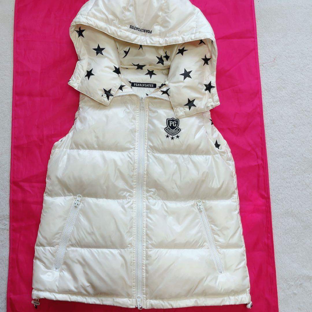 パーリーゲイツ　セットアップ　ダウン　ベスト　スカート　スター　リバーシブル