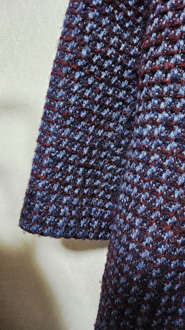 【タカミー】A.P.C アーペーセー ジャガードロングコート ツイード