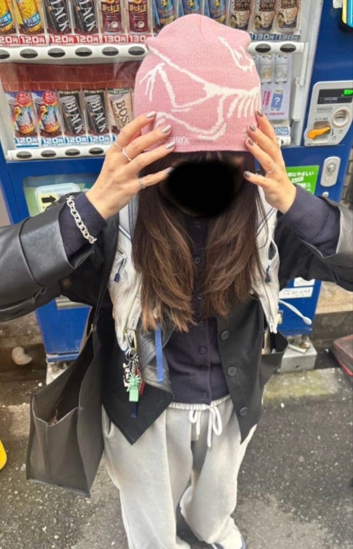 完売品ARC'TERYX Bird Head Toque ピンク ビーニー