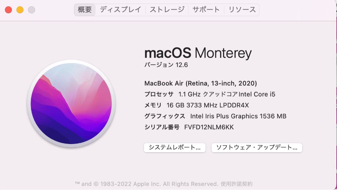 ちこさん専用512GB Apple MacBook Air 2020本体