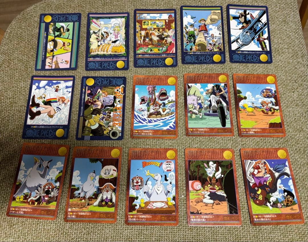 第一弾ONE PIECEビジュアルアドベンチャーカードダス ノーマルコンプ36種