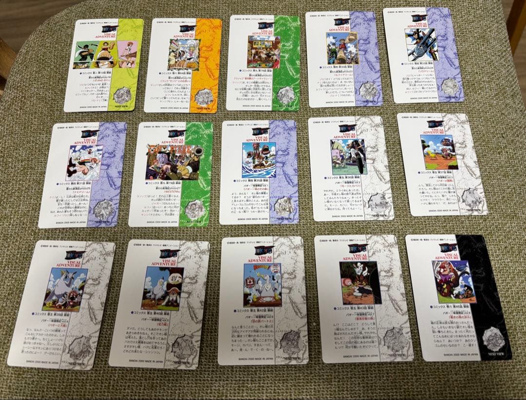 第一弾ONE PIECEビジュアルアドベンチャーカードダス ノーマルコンプ36種