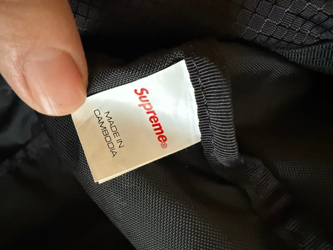 Supreme コーデュラ ブラックボストンバッグ